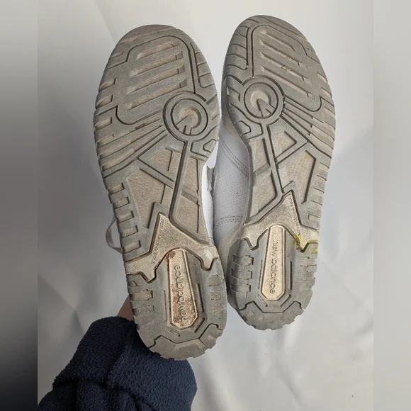 New Balance 550 White and silver BB550 sneakers Women Size 6 90' Style - Picture 11 of 13